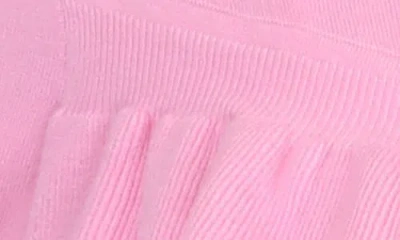 Rain And Rose Ruffle Front Cardigan In Pink