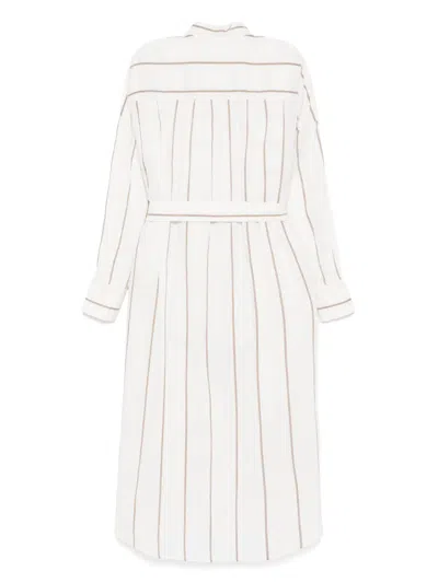 Forme D'expression Striped Dress In Neutrals