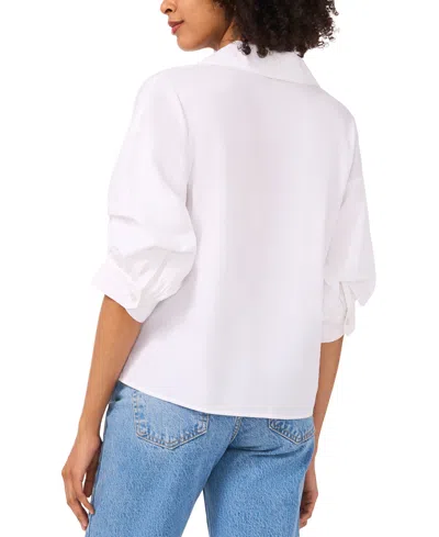 Parker Women's The Francessca Cotton Puff-sleeve Shirt In White