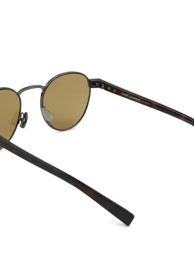 Saint Laurent Sunglasses Sl 707 In Ruthenium Havana Brow