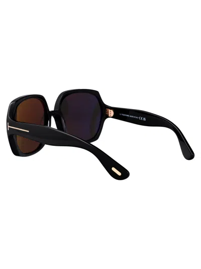 Tom Ford Nero Lucido Acetate Sunglasses In 黑色的