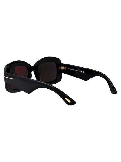 Tom Ford Nero Lucido Acetate Sunglasses In Black