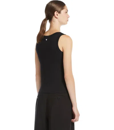 Max Mara Weekend Multic Black Top In Black