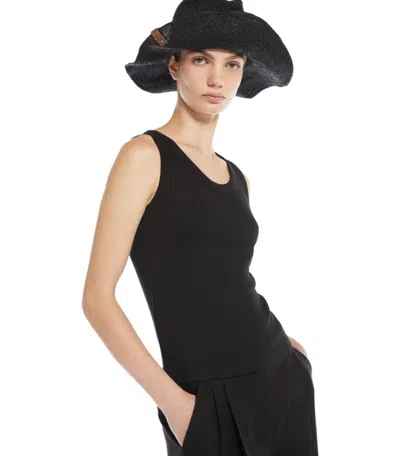 Max Mara Weekend Multic Black Top In Black