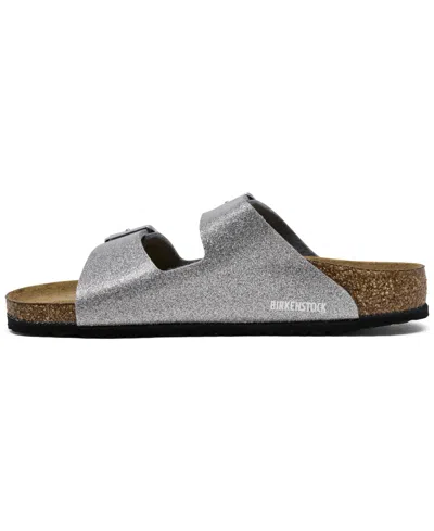 Birkenstock Little Girls Arizona Birko-flor Sandals From Finish Line In Gray