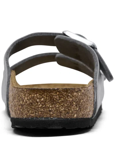 Birkenstock Little Girls Arizona Birko-flor Sandals From Finish Line In Gray