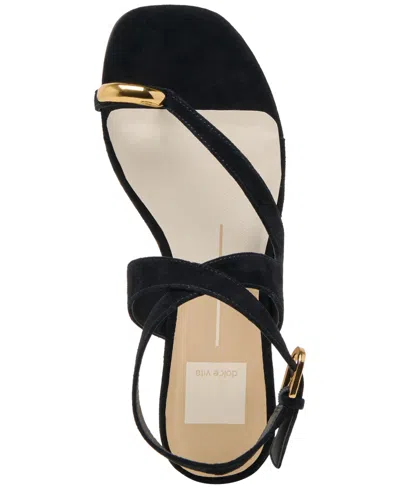 Dolce Vita Women's Earla Sandals In Onyx Suede