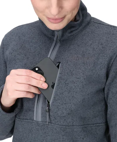 Marmot Women's Drop Line 1/2 Zip Jackets In Gray