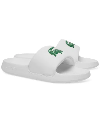 Lacoste Serve 0.0 Slides In White,green