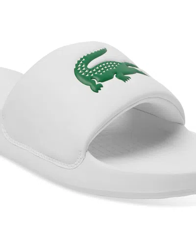 Lacoste Serve 0.0 Slides In White,green