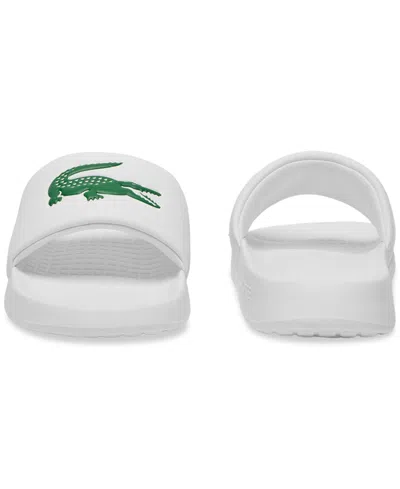 Lacoste Serve 0.0 Slides In White,green