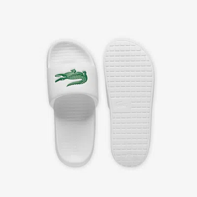Lacoste Serve 0.0 Slides In White,green