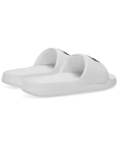 Lacoste Serve 0.0 Slides In White,green