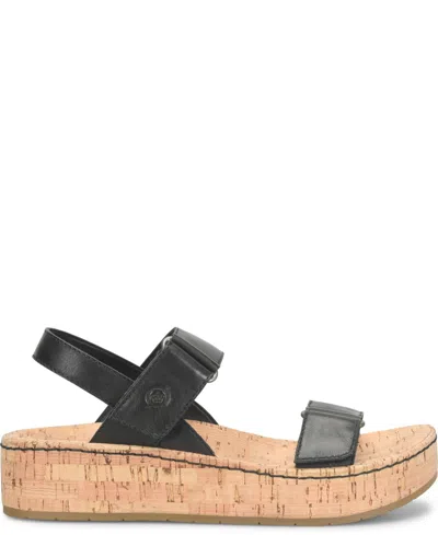 Born Women's Sloan Wedge Sandals In Black In Black