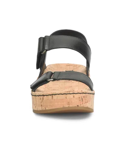 Born Women's Sloan Wedge Sandals In Black In Black