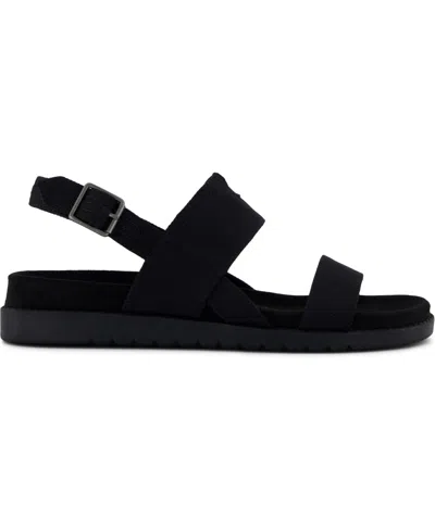 Toms Women's Marin Strap Sandal Heavy Canvas In Black,black Heavy Canvas