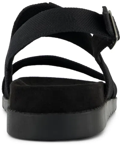 Toms Women's Marin Strap Sandal Heavy Canvas In Black,black Heavy Canvas