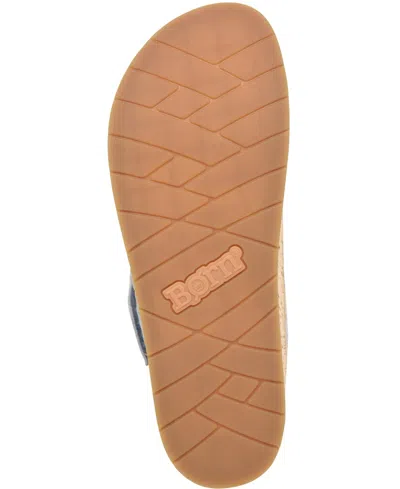 Born Women's Sloan Round Toe Wedge Sandals In Gray Nuvola