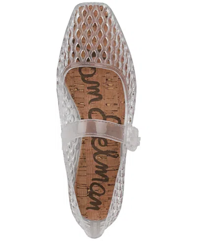 Sam Edelman Michaela Mary Jane Jelly Flats In Clear