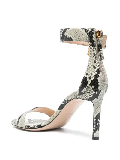 Tom Ford 90mm Padlock Sandals In Animal Print