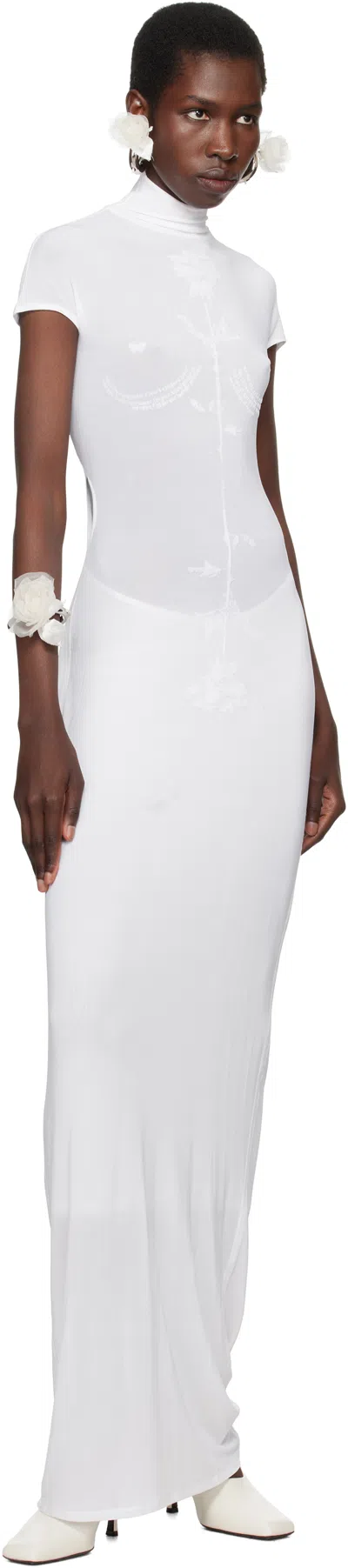 D'heygere Ssense Exclusive Bridal Capsule Flower Hoop Earrings In Silver/yellow