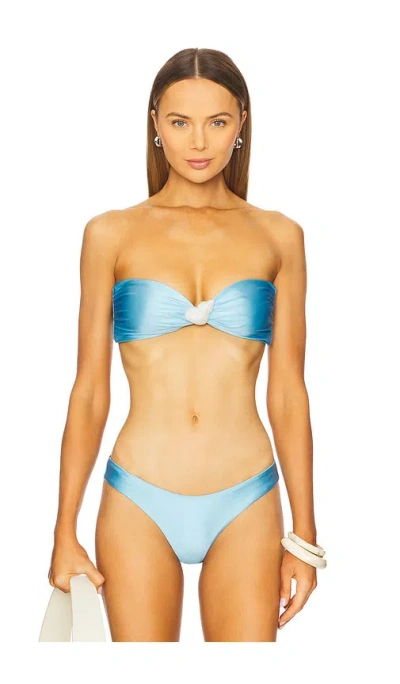 L*space Luminescent Bikini Top In Seaspray