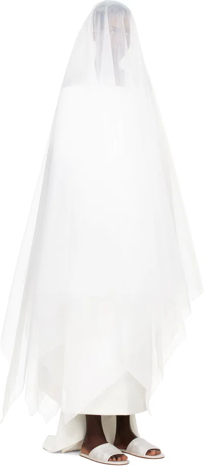 Lii Ssense Exclusive Bridal Capsule Cape Veil In White