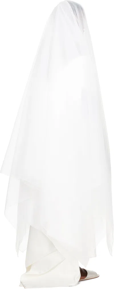 Lii Ssense Exclusive Bridal Capsule Cape Veil In White