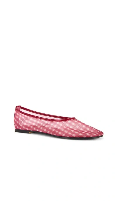 Steve Madden Meadow Flats In Red Gingham