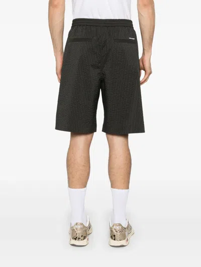 Maison Kitsuné Elasticated Bermuda Shorts In Gray