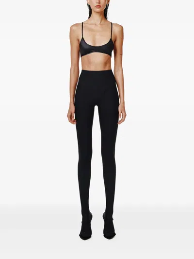 Annafoxy Panelled-design Tights In Black
