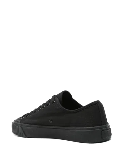 Paura Logo-embroidered Sneakers In Black