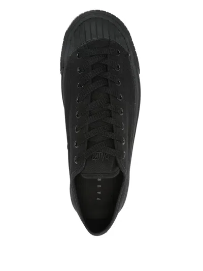 Paura Logo-embroidered Sneakers In Black