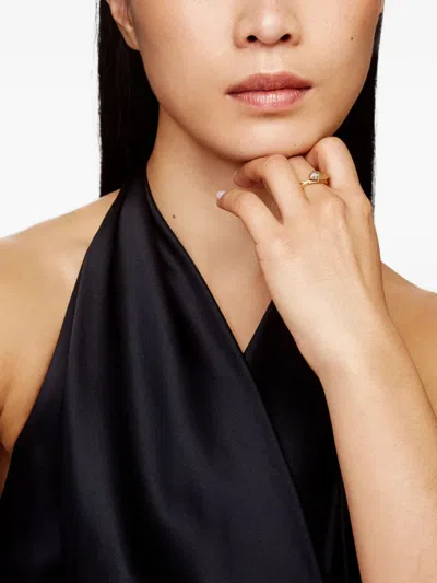 Bibi Van Der Velden 18kt Yellow Gold Scarab Stackable Ring In Gold