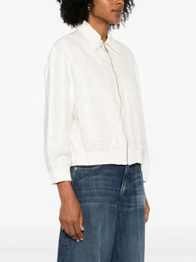 Liu •jo Embellished Jacket In White