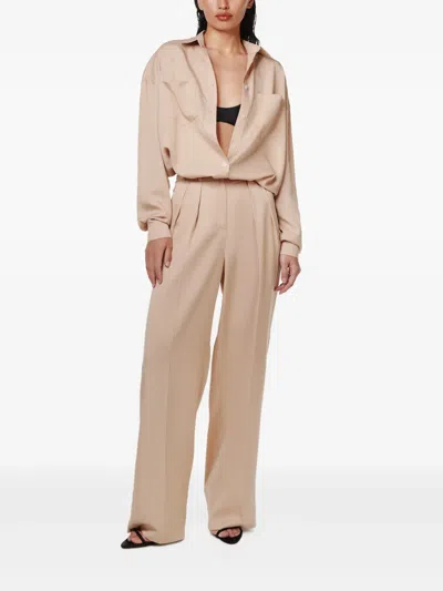 Annafoxy Pocketed Shirt In Neutrals