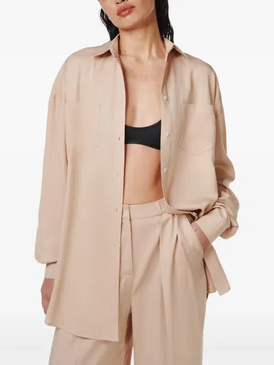Annafoxy Pocketed Shirt In Neutrals