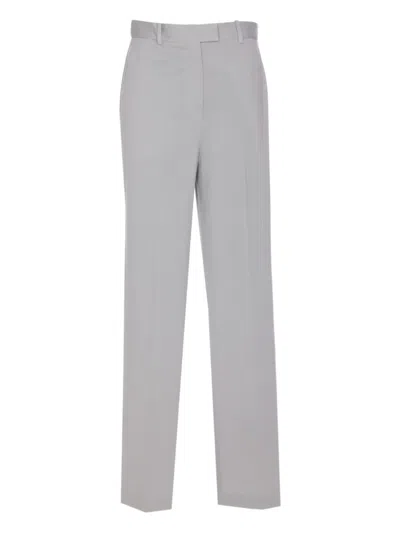 Circolo 1901 Regular Fit Trousers Button Detail In Grey