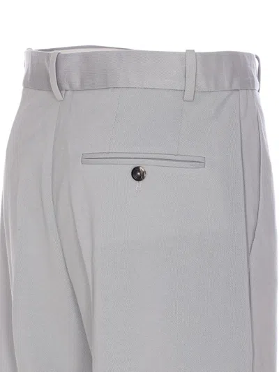 Circolo 1901 Regular Fit Trousers Button Detail In Grey
