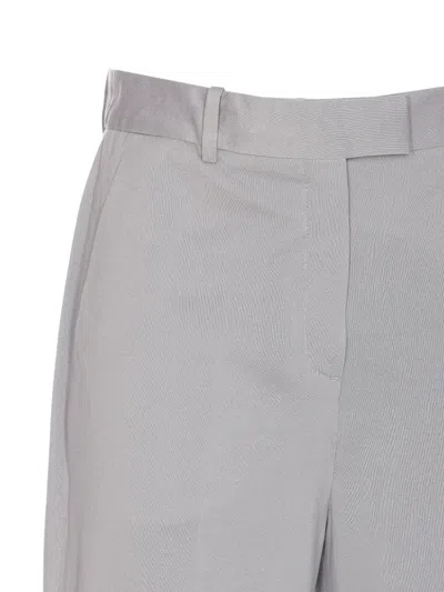 Circolo 1901 Regular Fit Trousers Button Detail In Grey