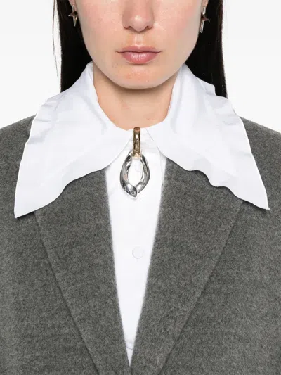 Pre-owned Jil Sander Virgin-wool Coat In Grey