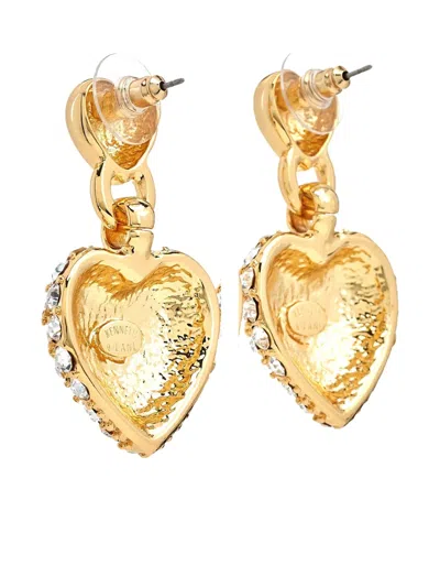 Kenneth Jay Lane Crystal-embellished Earrings In Gold