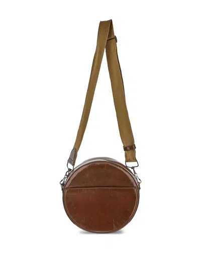 Uma Wang Leather Shoulder Bag In Brown