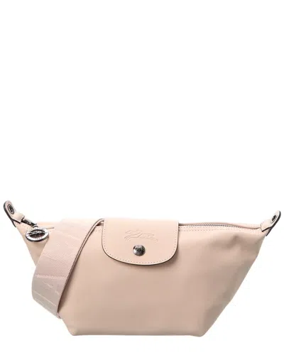 Longchamp Le Pliage Xtra Leather Coin Purse In Pink