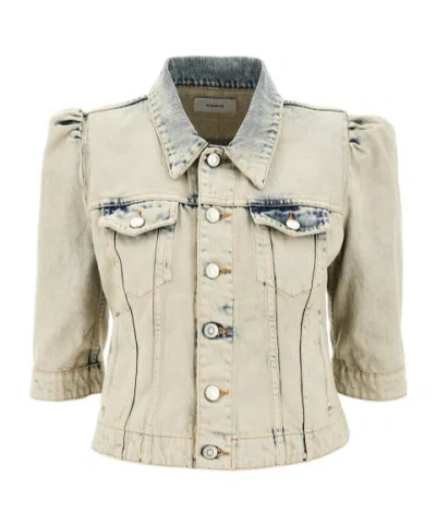 Coperni Denim Slim Fit Jacket In Grey