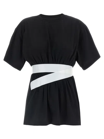 Mm6 Maison Margiela Mm6 By Maison Margiela 'taped' T-shirt In Black