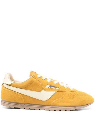 Autry Mineral Yellow Windspin Sneaker In Orange