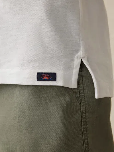 Faherty Sunwashed T-shirt Polo In White