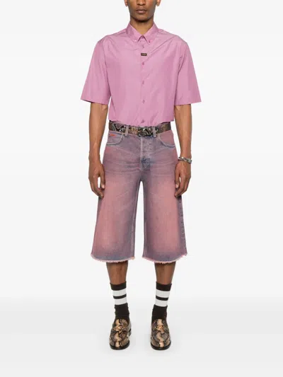 Martine Rose Cotton Poplin Shirt In Pink