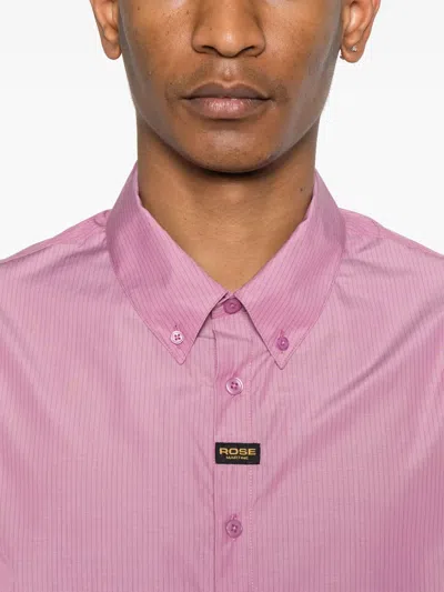 Martine Rose Cotton Poplin Shirt In Pink